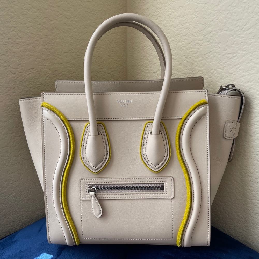 New!!!  Authentic!!!   Leather Celine Micro Luggage Bag -